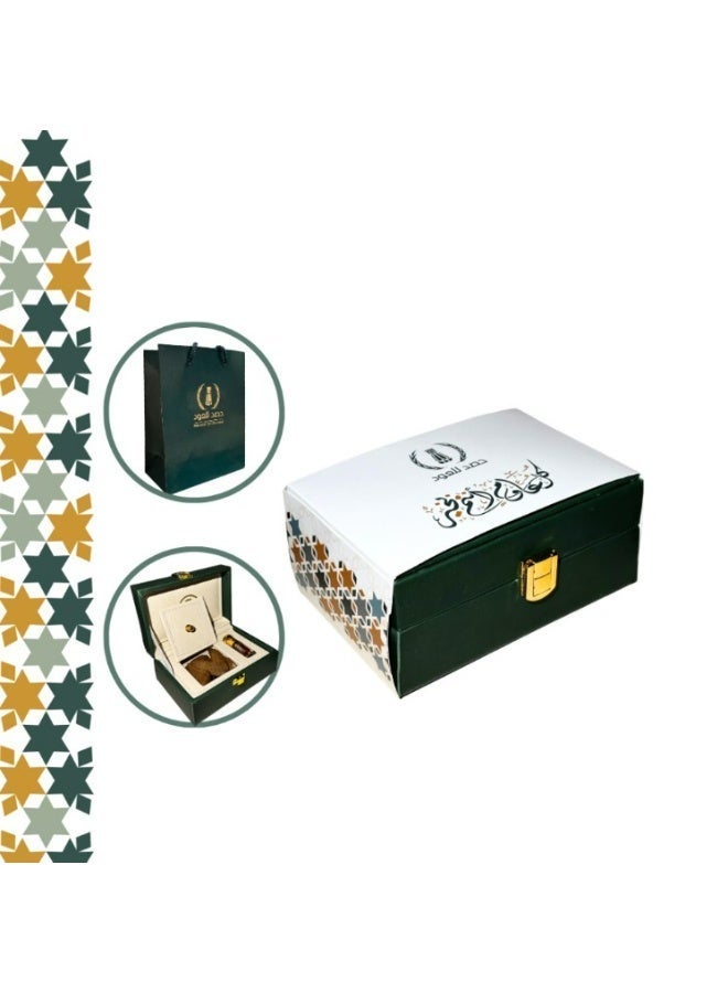 HASD-OUD Ramadan Gift Box Set, featuring the Saudi Arabian logo: one ounce of Maroki oud + a quarter tola of premium blended perfume - Image 2